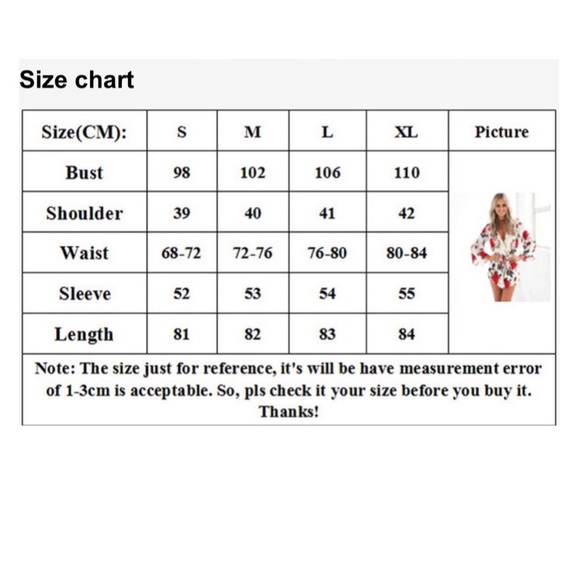 🆕Printed Floral Long Sleeve  Short V-Neck Romper - Picture 6 of 6